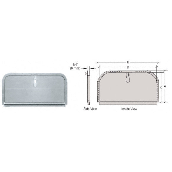 CRL 4-1/4" x 8-7/8" Opening Package Drop Slot