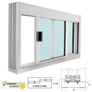 CRL Standard Size Manual DW Deluxe Service Window (Glazed or Unglazed) - Sill, Half-Track or Full-Track Option