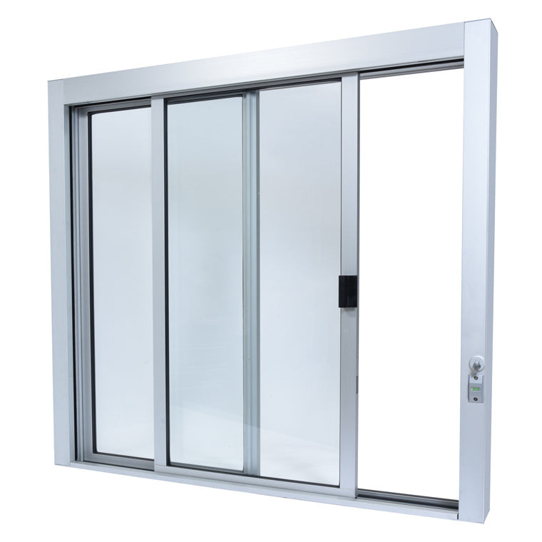 CRL Standard Size Self-Closing Deluxe Service Window (Glazed or Unglazed) - Sill, Half-Track or Full-Track Option