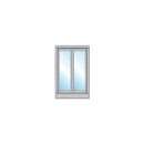 Custom Size - CRL Bi-Fold Service Window - Self Closing