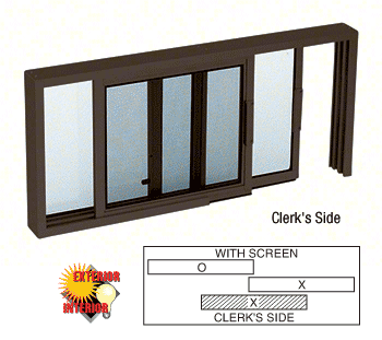 Horizontal Sliding Service Window XO or OX Format - Custom