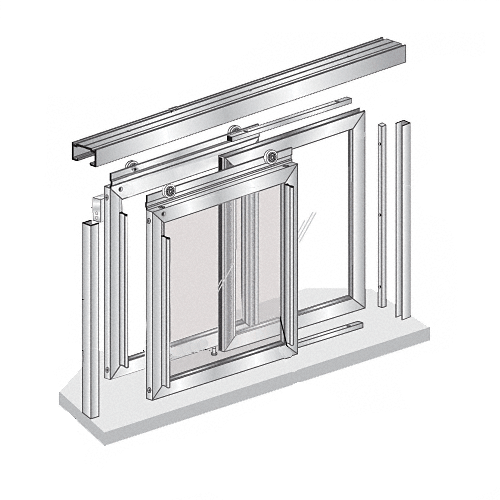 Florence Horizontal Sliding Pass-Thru Assembly OX-XO