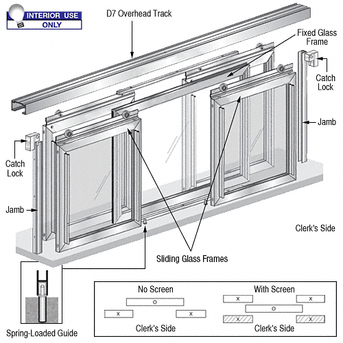 Fawn Horizontal Sliding Pass-Thru Assembly XOX