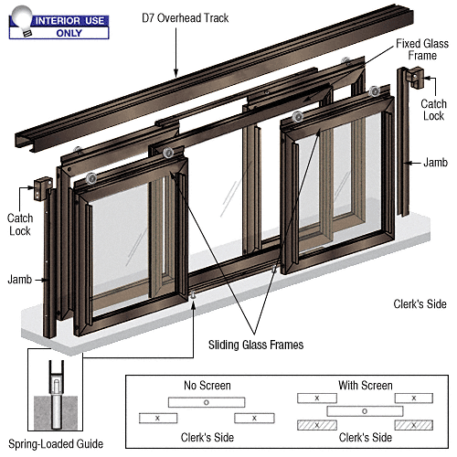 Fawn Horizontal Sliding Pass-Thru Assembly XOX