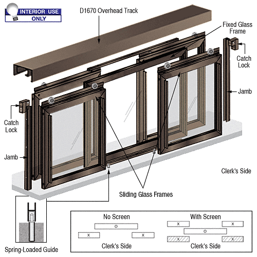 Fawn Horizontal Sliding Pass-Thru Assembly XOX