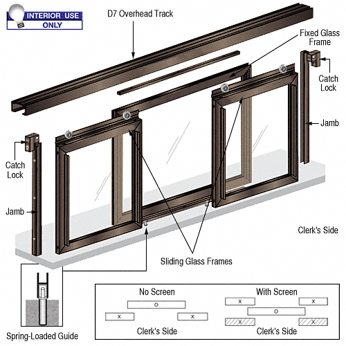 Fawn Horizontal Sliding Pass-Thru Assembly XOX