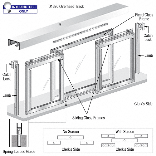 Fawn Horizontal Sliding Pass-Thru Assembly XOX