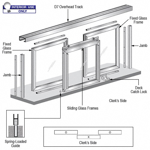 Barbara Horizontal Sliding Pass-Thru Assembly OXO