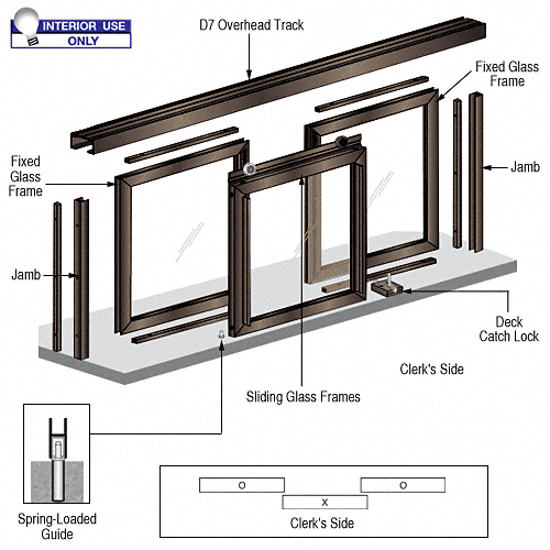 Barbara Horizontal Sliding Pass-Thru Assembly OXO