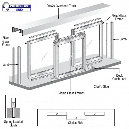 Barbara Horizontal Sliding Pass-Thru Assembly OXO