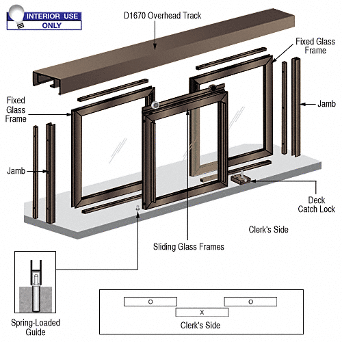 Barbara Horizontal Sliding Pass-Thru Assembly OXO