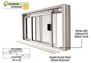 Custom Size - CRL DW Series Manual Deluxe Sliding Service Window OX or