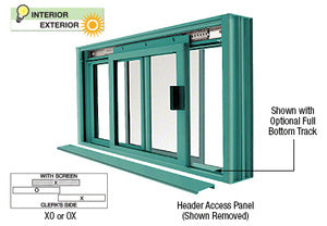 Custom Size - CRL DW Series Manual Deluxe Sliding Service Window OX or