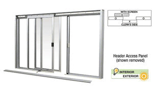 Custom Size -  CRL DW Series Manual Deluxe Sliding Service Window OXO