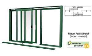 Custom Size -  CRL DW Series Manual Deluxe Sliding Service Window OXO