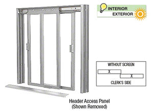 Custom Size -  CRL DW Series Two Panel Manual Deluxe Sliding Service Window XX