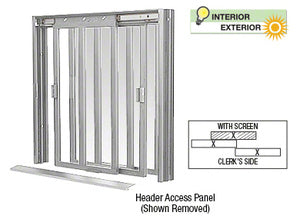 Custom Size -  CRL DW Series Two Panel Manual Deluxe Sliding Service Window XX