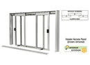 Custom Size -  CRL DW Series Manual Deluxe Sliding Service Window XOX