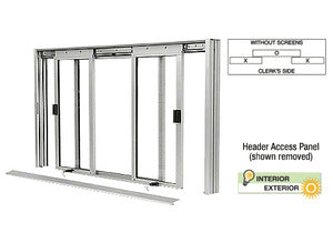 Custom Size -  CRL DW Series Manual Deluxe Sliding Service Window XOX