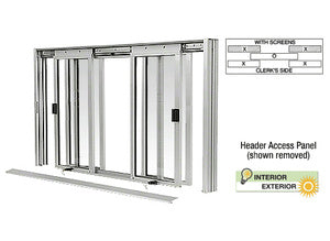 Custom Size -  CRL DW Series Manual Deluxe Sliding Service Window XOX