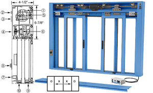 Lockable Sliding Service Window CRL Custom Size All Electric Fully Automatic Deluxe Sliding Service Wi