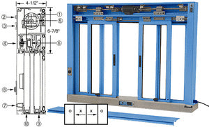 CRL Custom Size All Electric Fully Automatic Deluxe Sliding Service Window OXXO