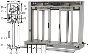 CRL Custom Size All Electric Fully Automatic Deluxe Sliding Service Window OXXO