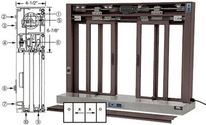 CRL Custom Size All Electric Fully Automatic Deluxe Sliding Service Window OXXO