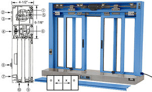 CRL Custom Size All Electric Fully Automatic Deluxe Sliding Service Window OXXO