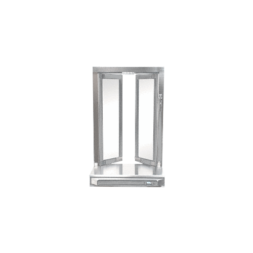 Custom Size - CRL Bi-Fold Service Window - Self Closing