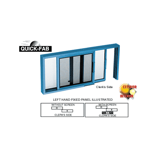 Horizontal Sliding Service Window XO or OX Format - Custom