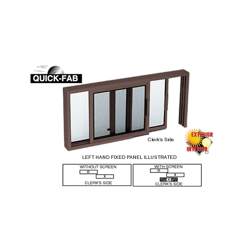 Horizontal Sliding Service Window XO or OX Format - Custom